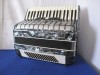 Parrot pearlescent grey 80 bass accordion